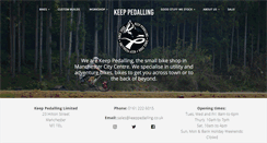 Desktop Screenshot of keeppedalling.co.uk